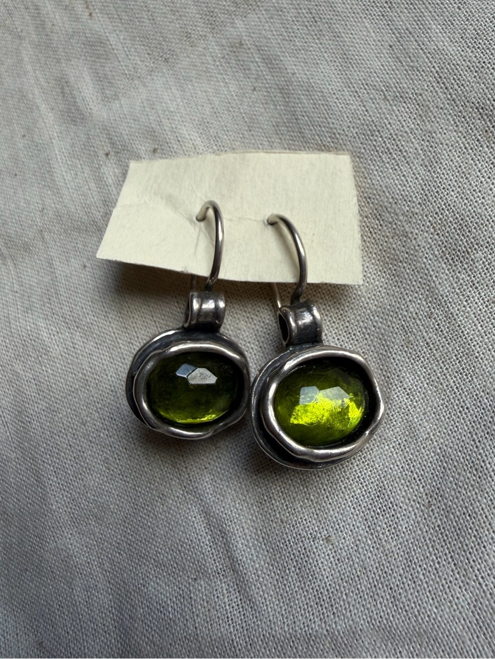 Silpada 'Daintree' Drop Earrings Green Quartz
